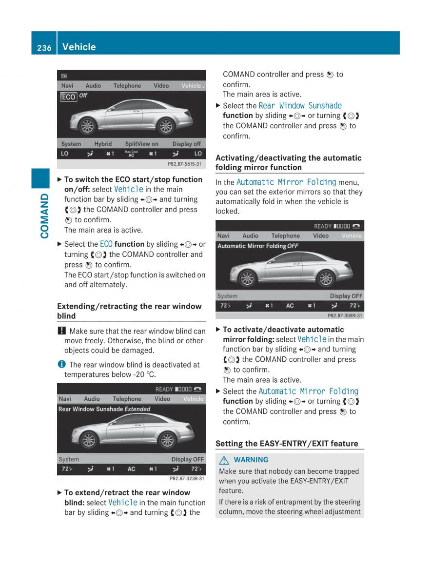 Mercedes Benz CL C216 2014 owners manual / page 238