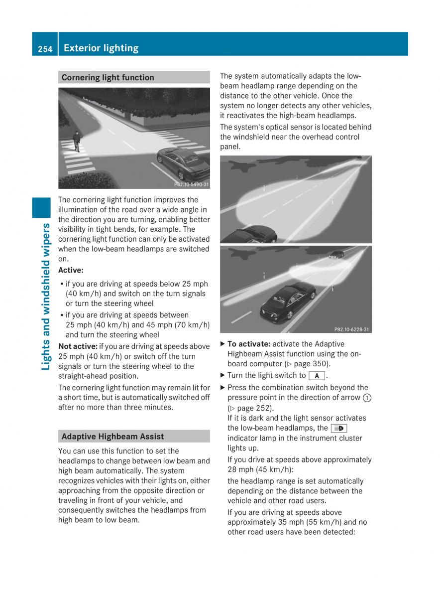 Mercedes Benz CL C216 2014 owners manual / page 256