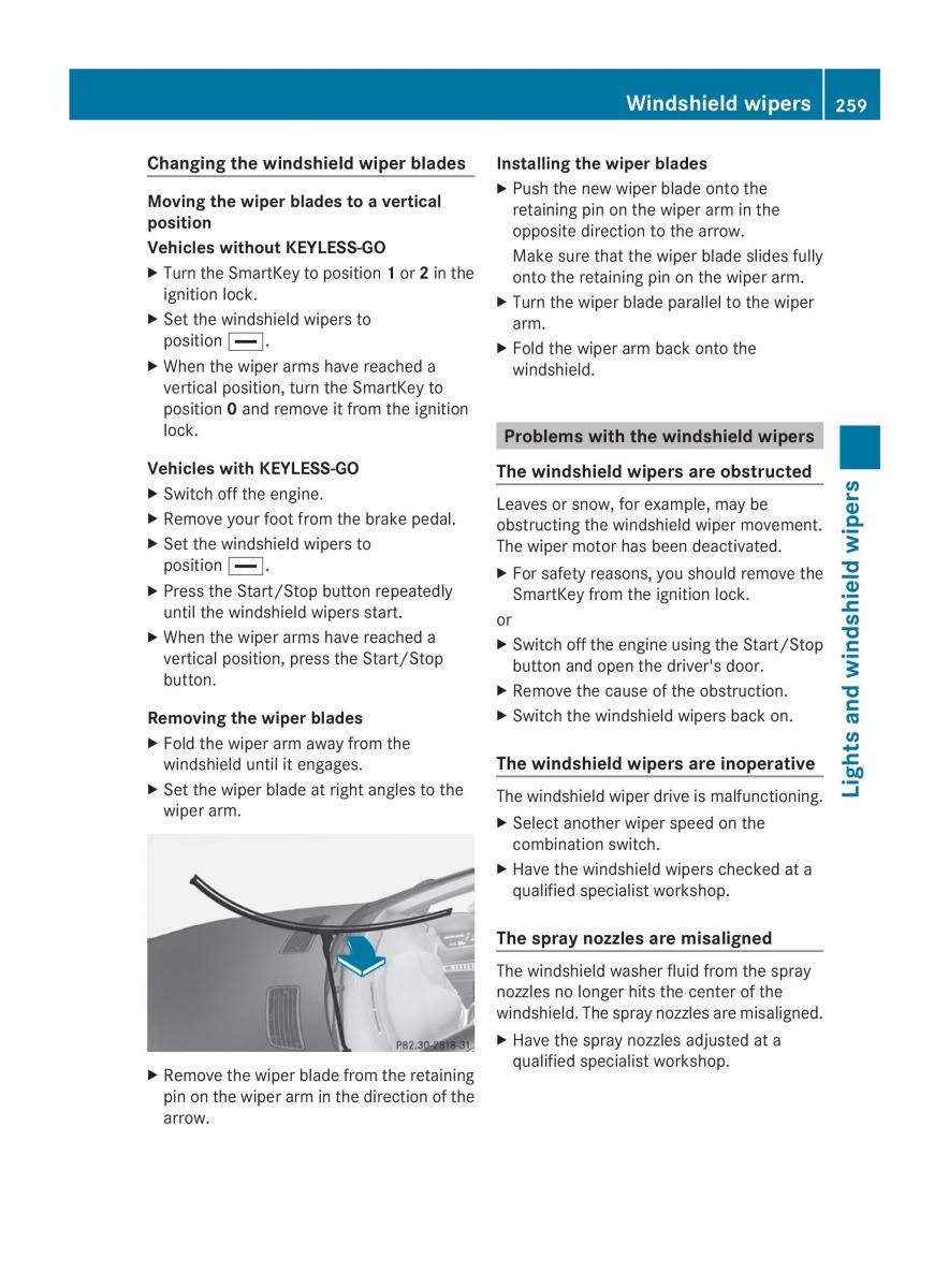 Mercedes Benz CL C216 2014 owners manual / page 261