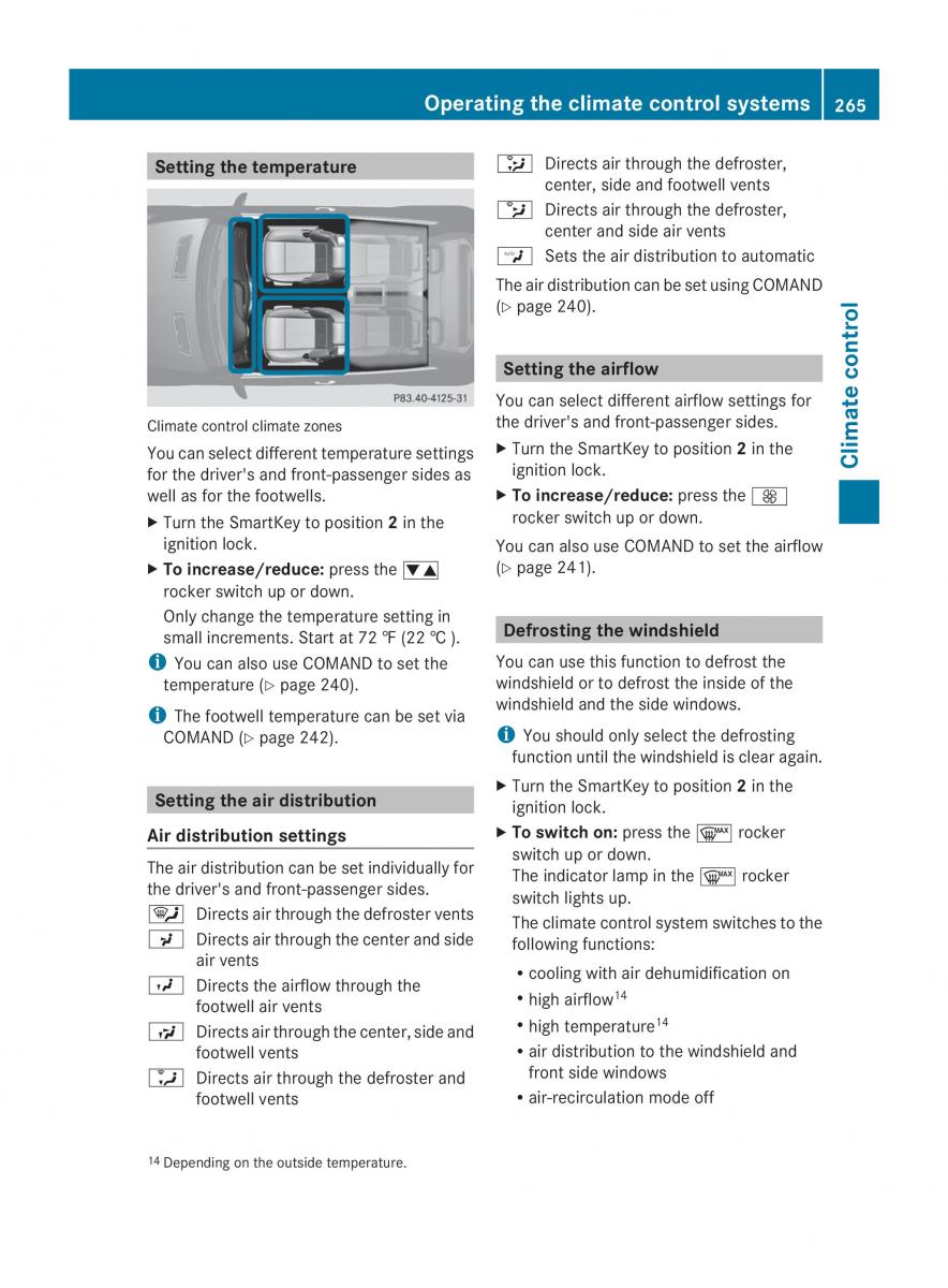 Mercedes Benz CL C216 2014 owners manual / page 267