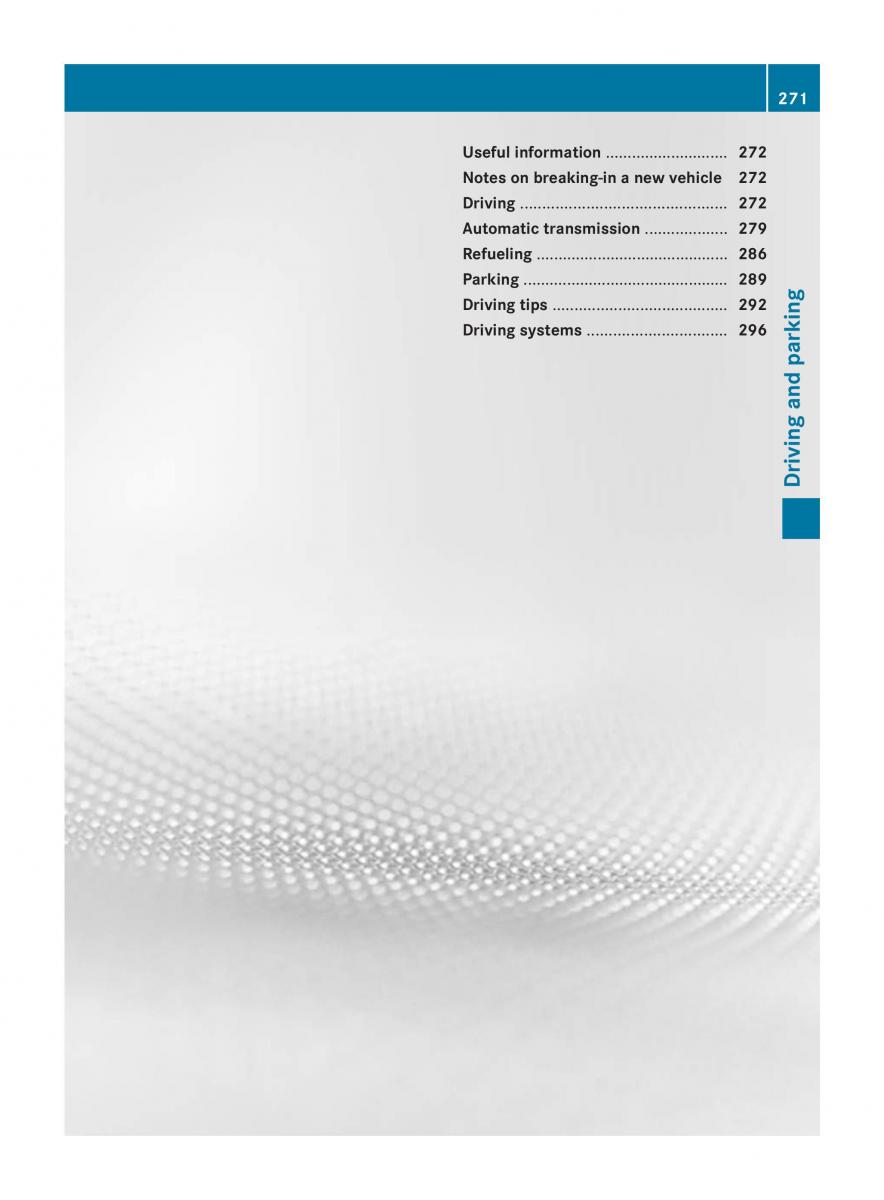 Mercedes Benz CL C216 2014 owners manual / page 273