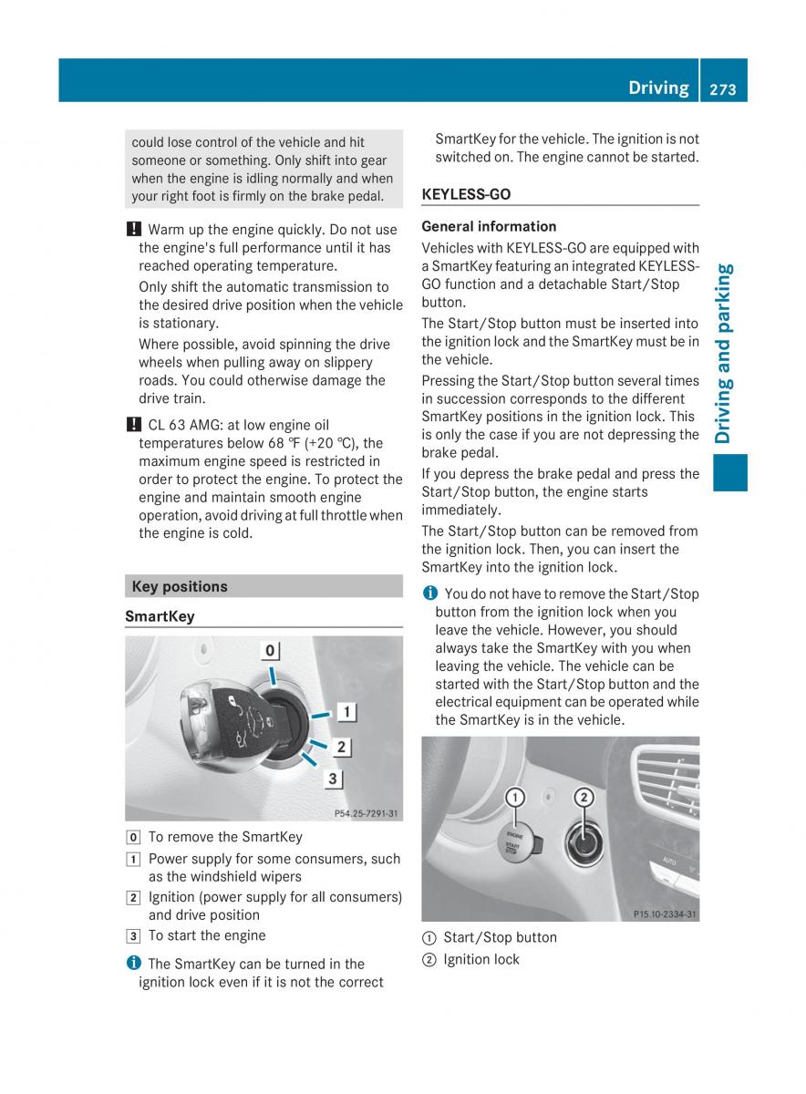 Mercedes Benz CL C216 2014 owners manual / page 275