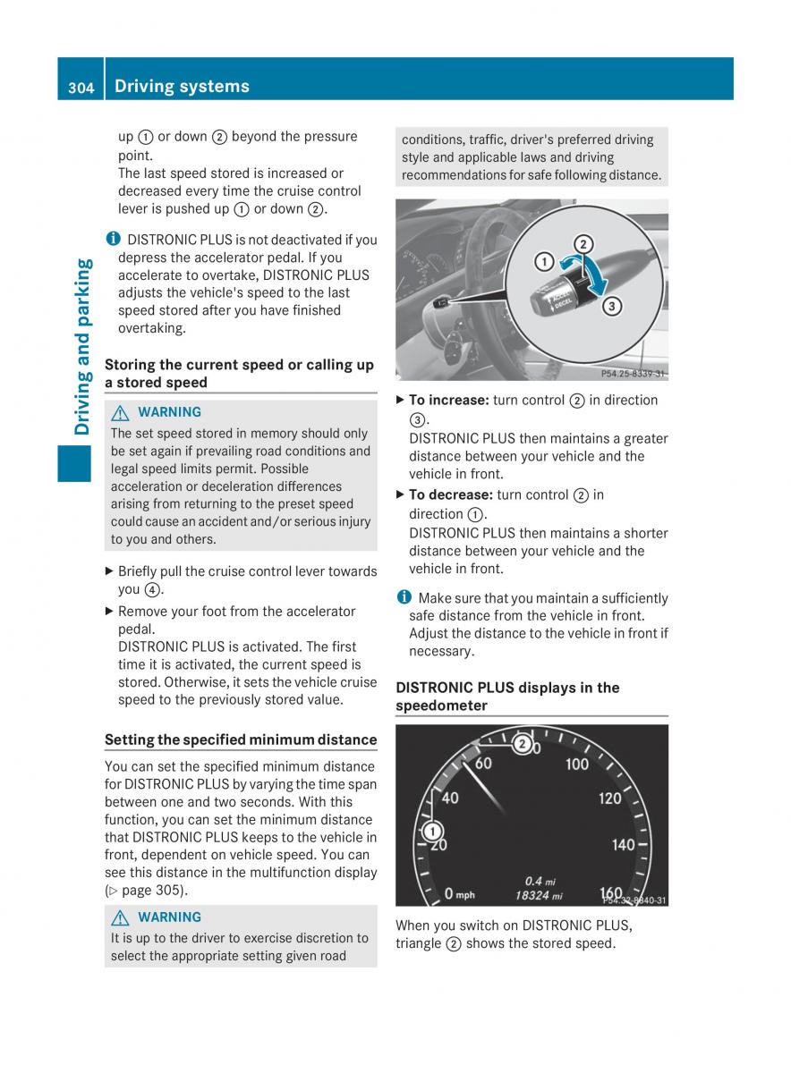 Mercedes Benz CL C216 2014 owners manual / page 306