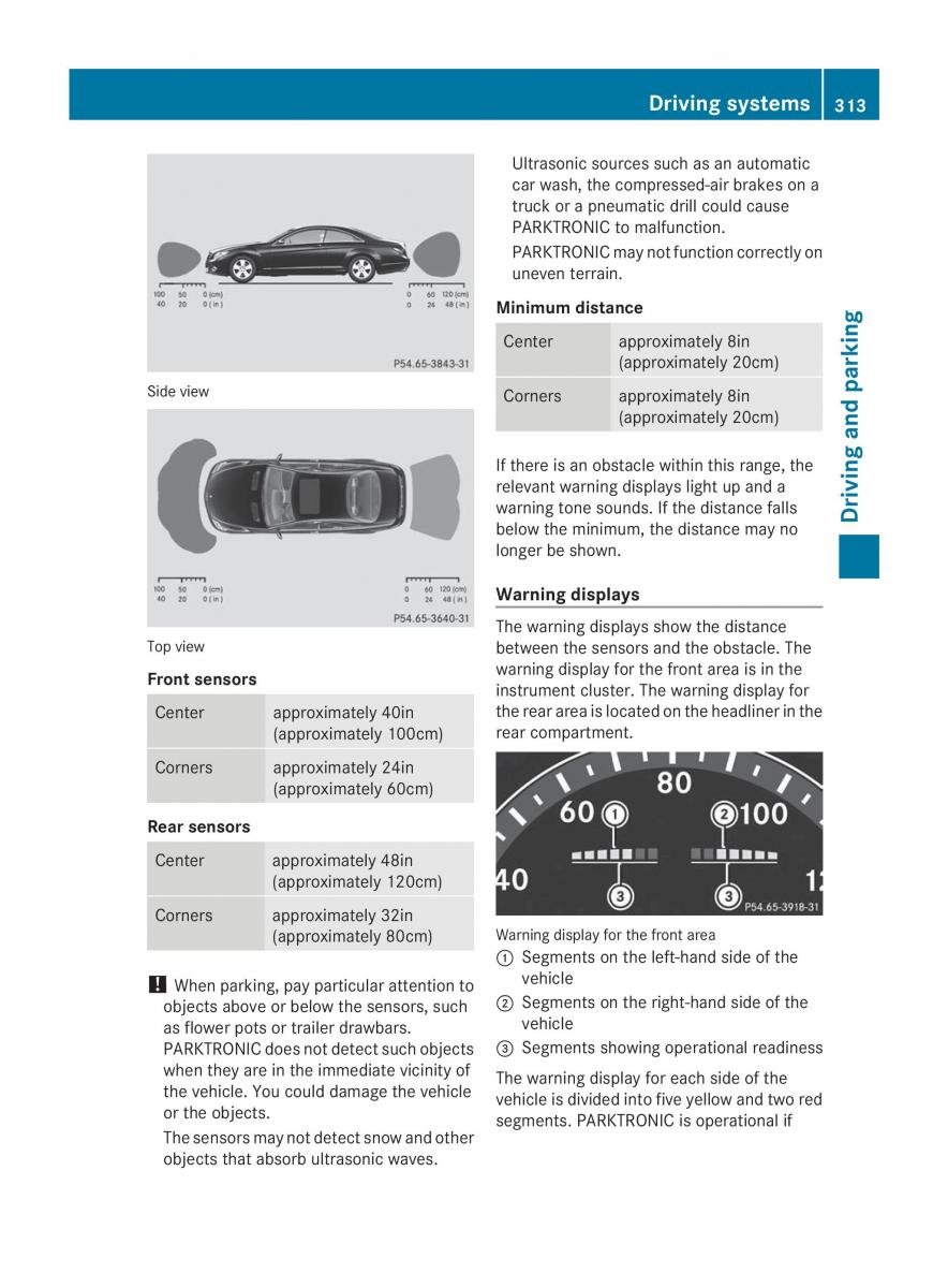 Mercedes Benz CL C216 2014 owners manual / page 315