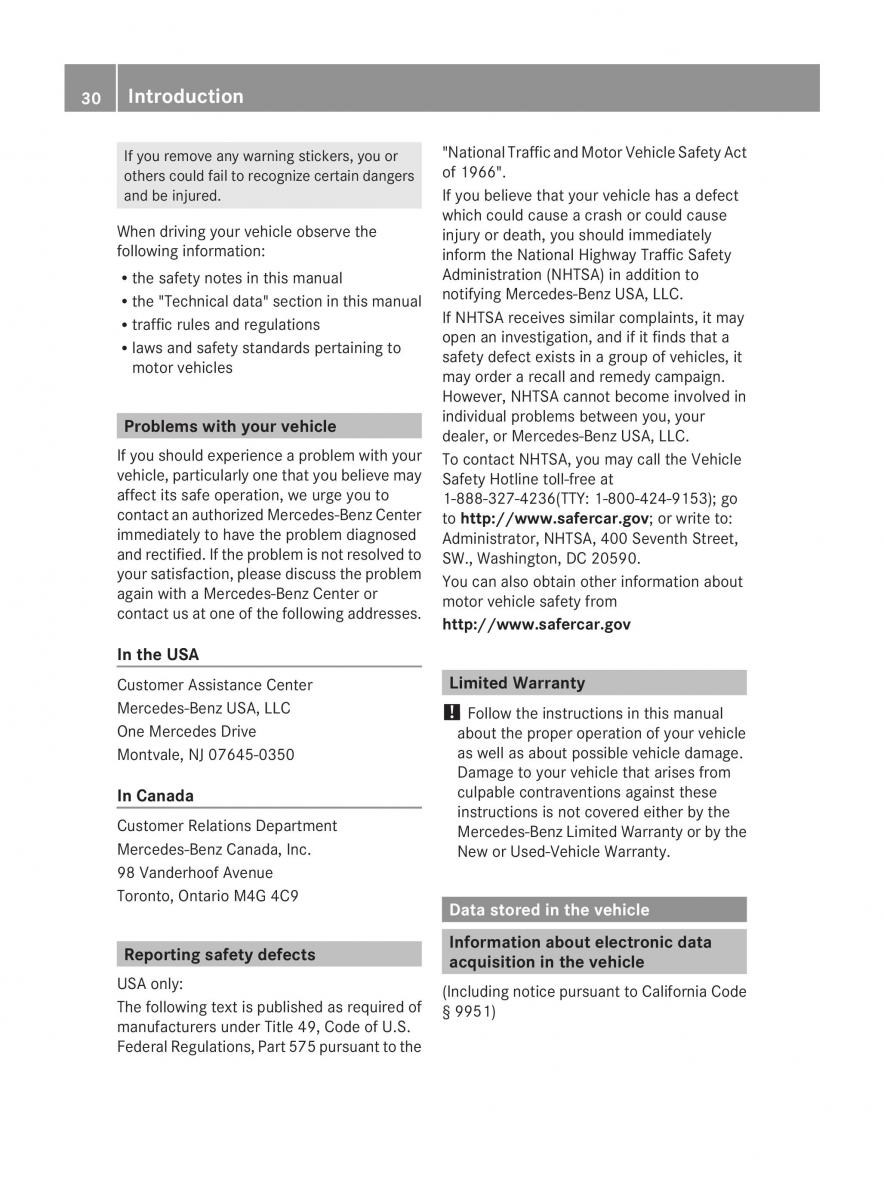 Mercedes Benz CL C216 2014 owners manual / page 32