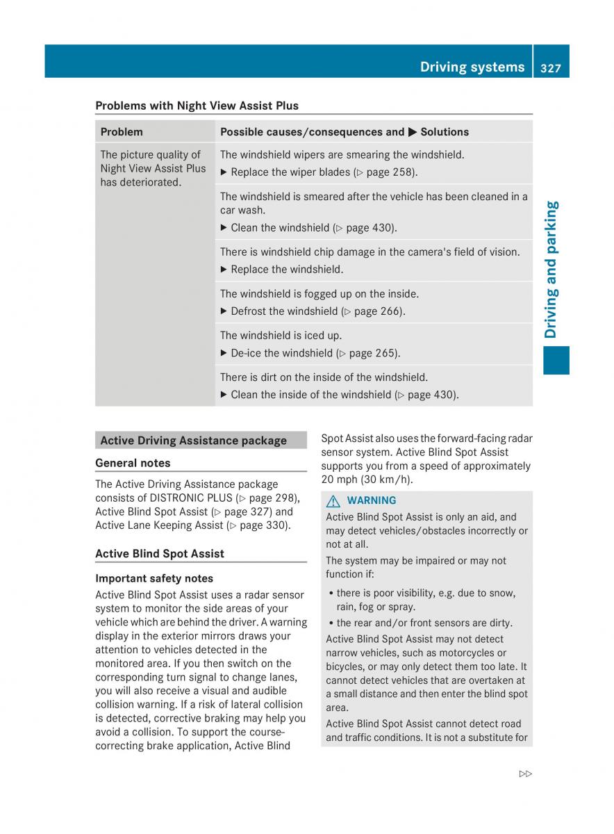 Mercedes Benz CL C216 2014 owners manual / page 329