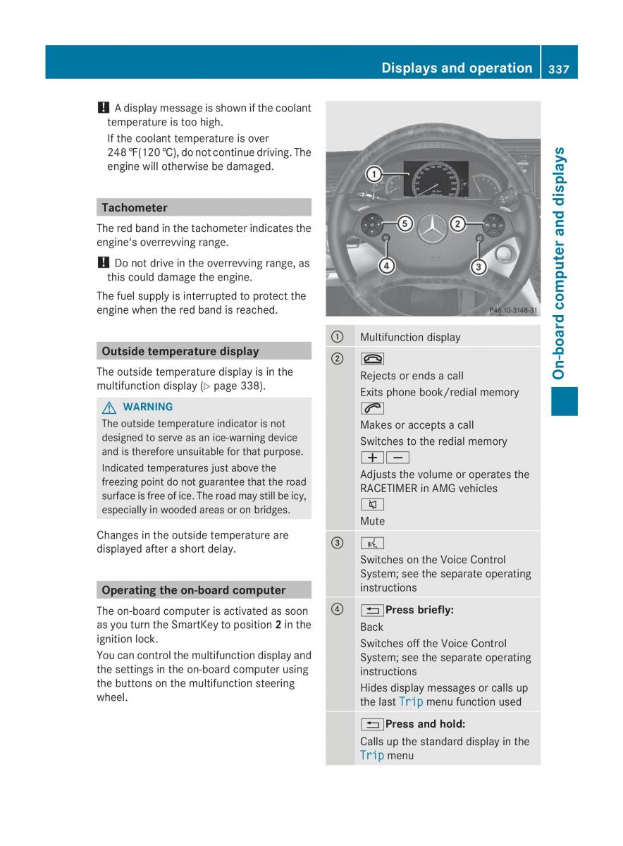 Mercedes Benz CL C216 2014 owners manual / page 339