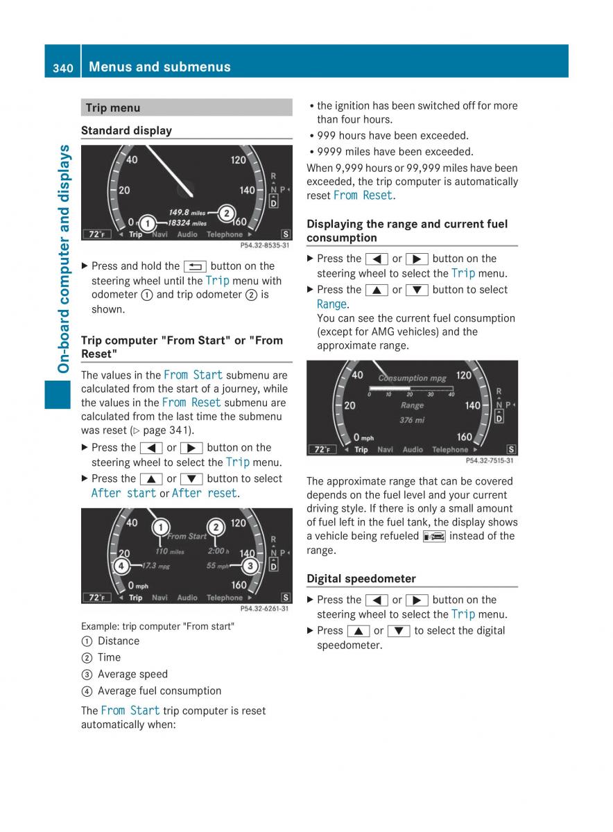 Mercedes Benz CL C216 2014 owners manual / page 342