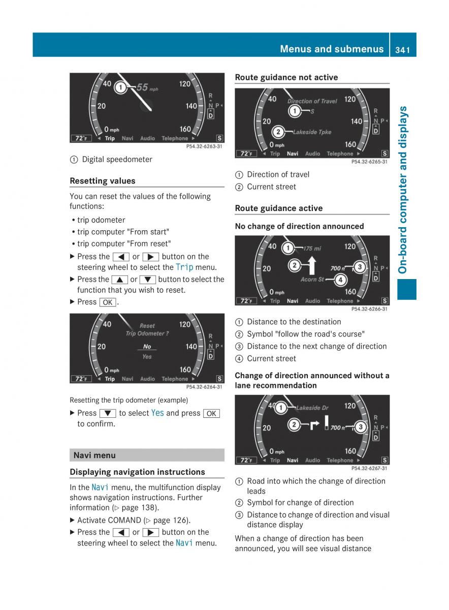 Mercedes Benz CL C216 2014 owners manual / page 343