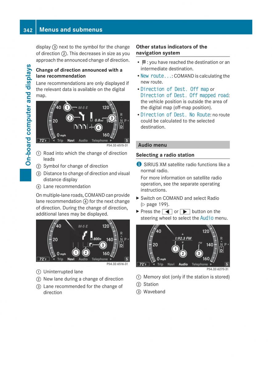 Mercedes Benz CL C216 2014 owners manual / page 344