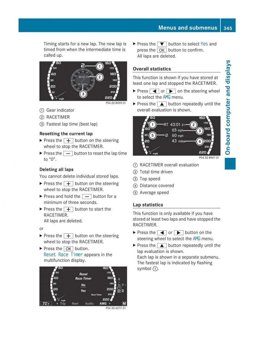 Mercedes Benz CL C216 2014 owners manual / page 347