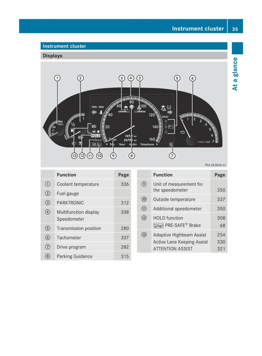 Mercedes Benz CL C216 2014 owners manual / page 37