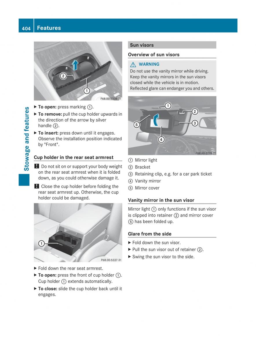 Mercedes Benz CL C216 2014 owners manual / page 406