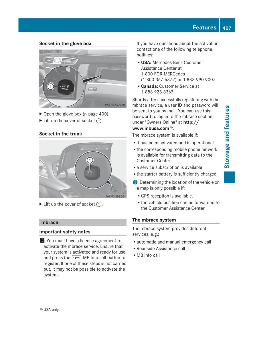 Mercedes Benz CL C216 2014 owners manual / page 409