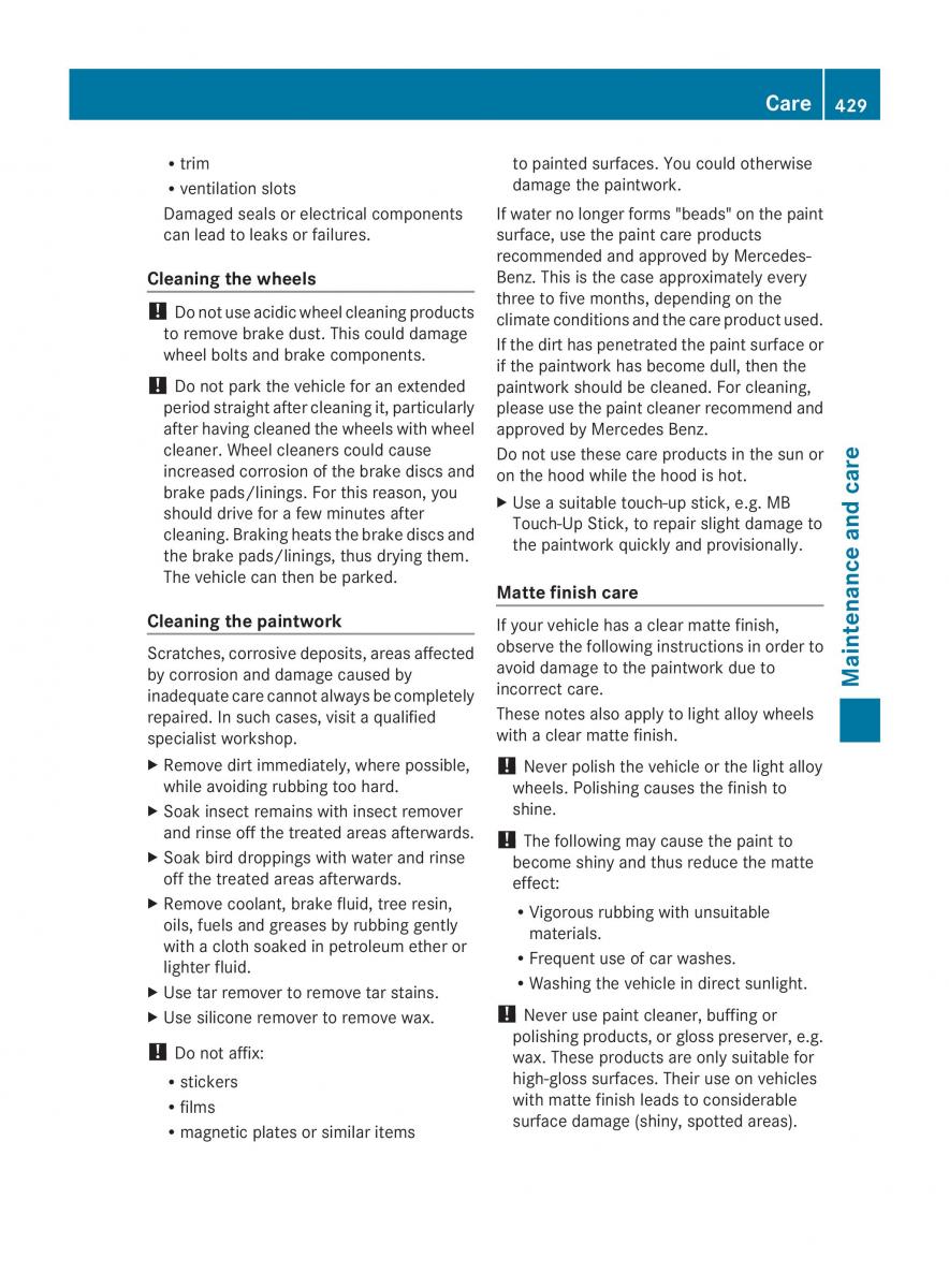 Mercedes Benz CL C216 2014 owners manual / page 431