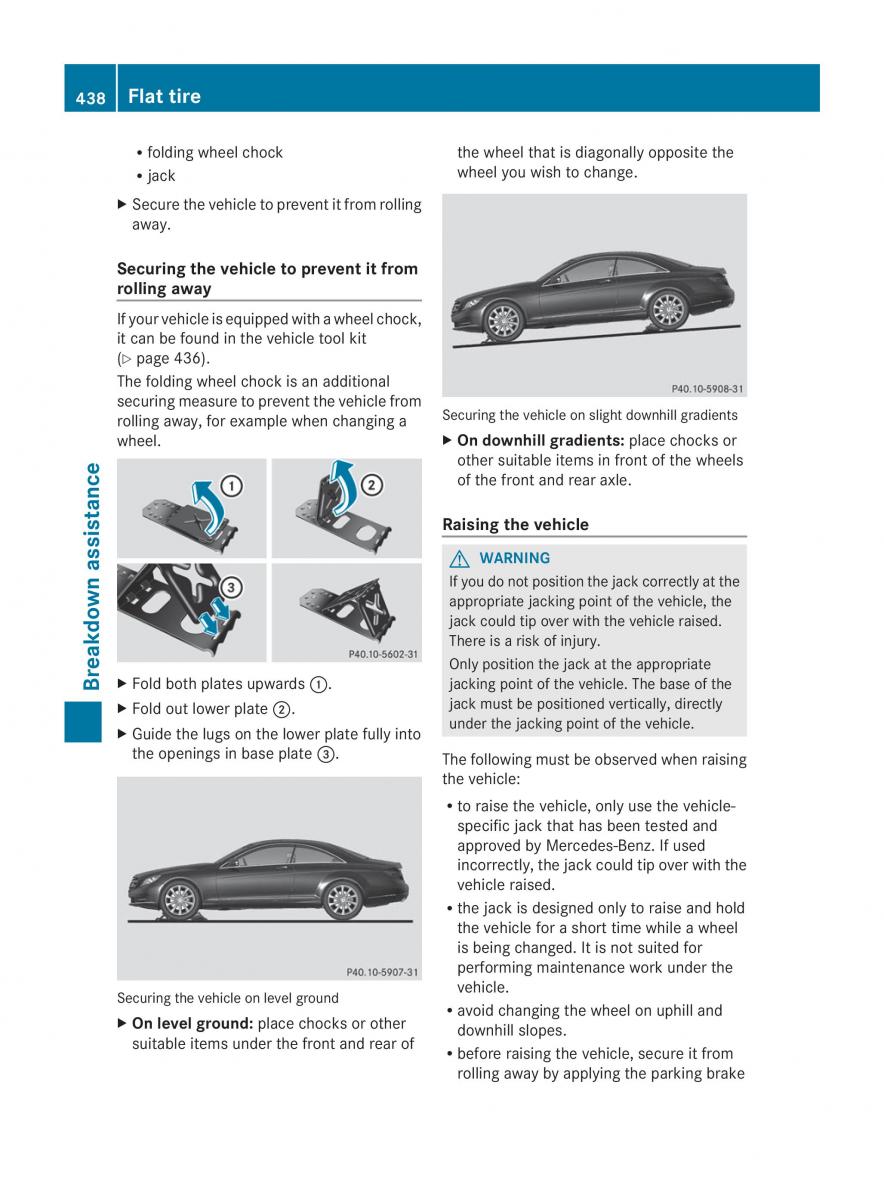 Mercedes Benz CL C216 2014 owners manual / page 440