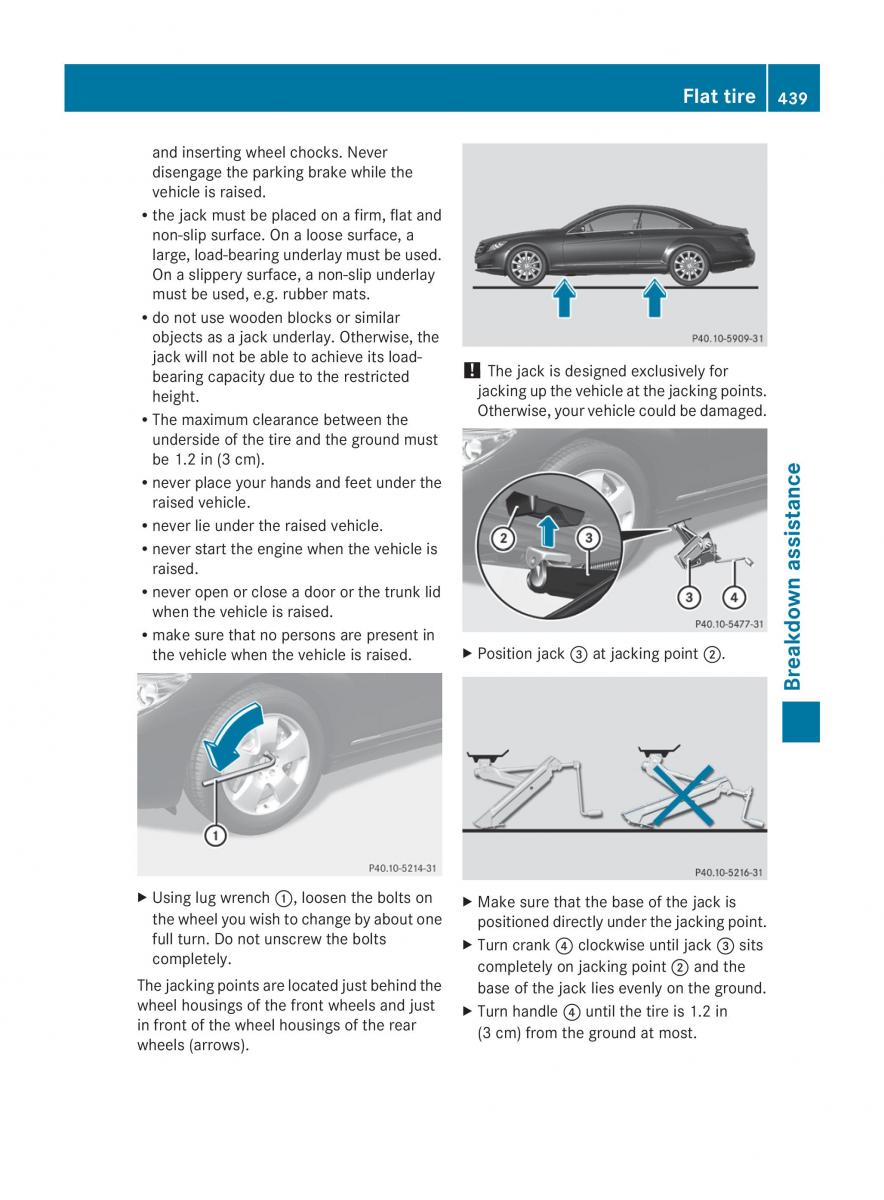 Mercedes Benz CL C216 2014 owners manual / page 441