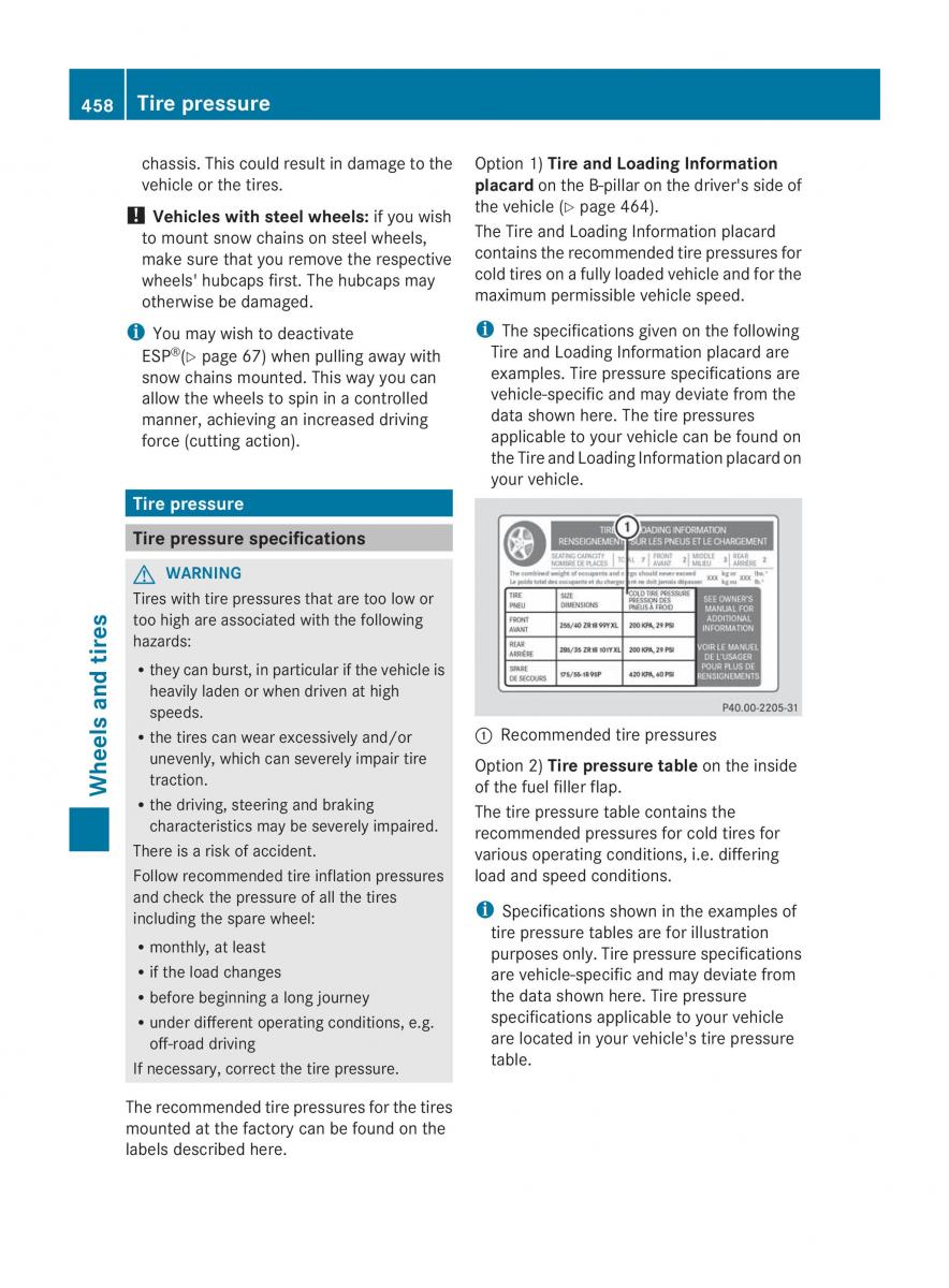 Mercedes Benz CL C216 2014 owners manual / page 460