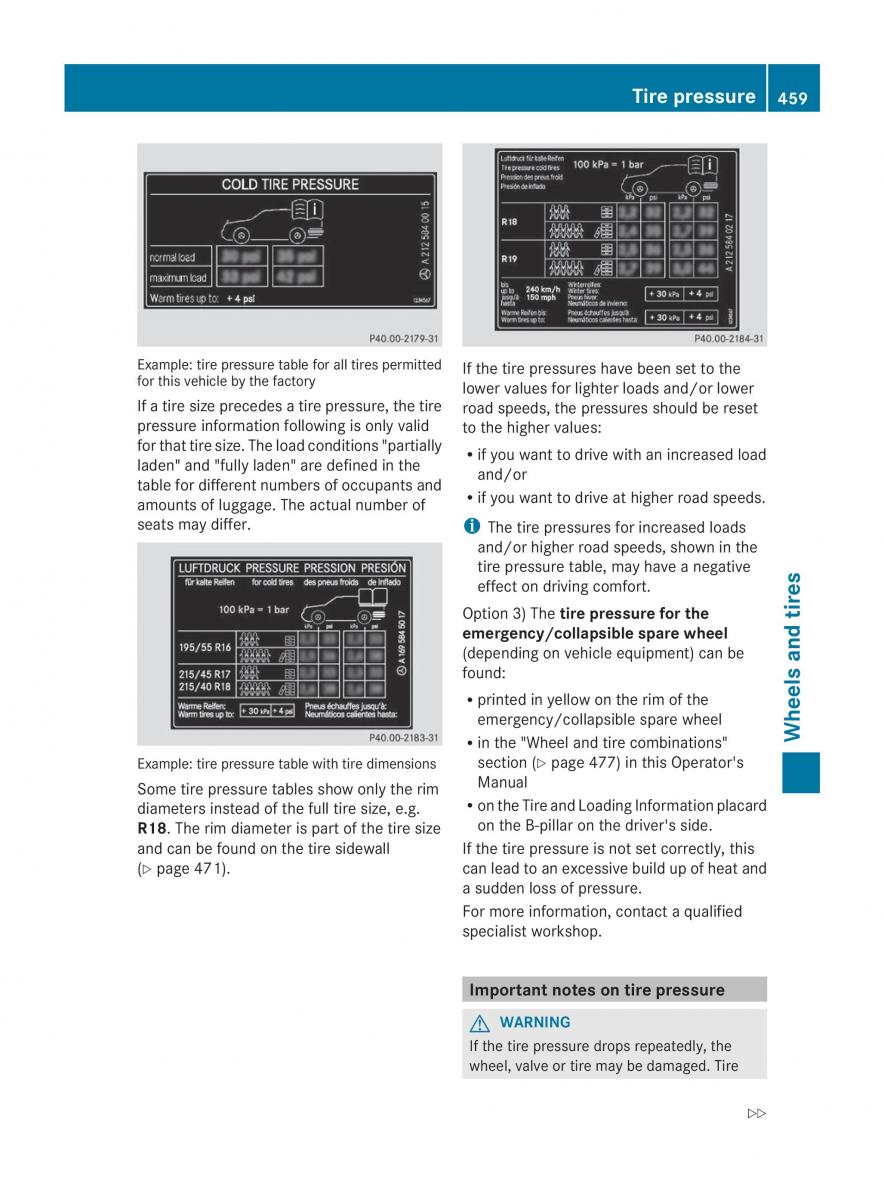 Mercedes Benz CL C216 2014 owners manual / page 461