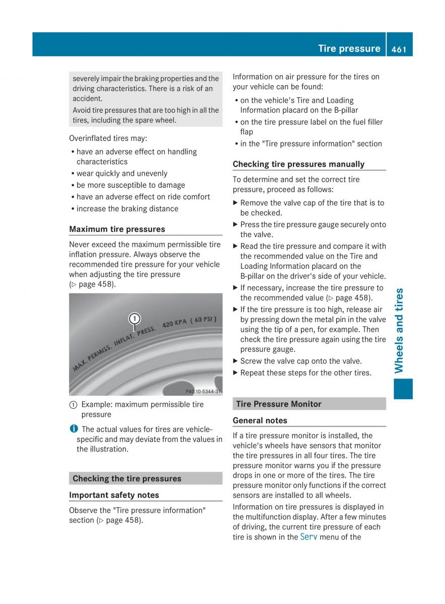 Mercedes Benz CL C216 2014 owners manual / page 463