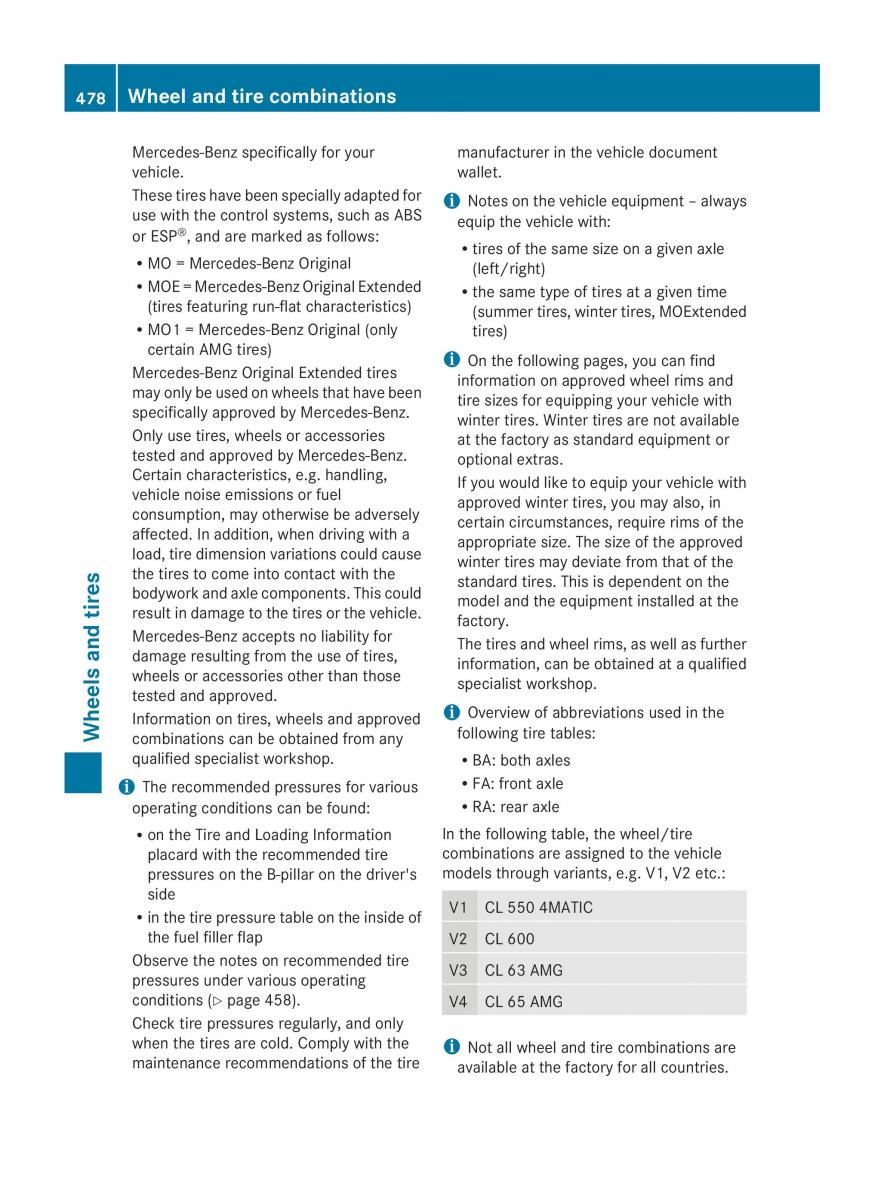 Mercedes Benz CL C216 2014 owners manual / page 480