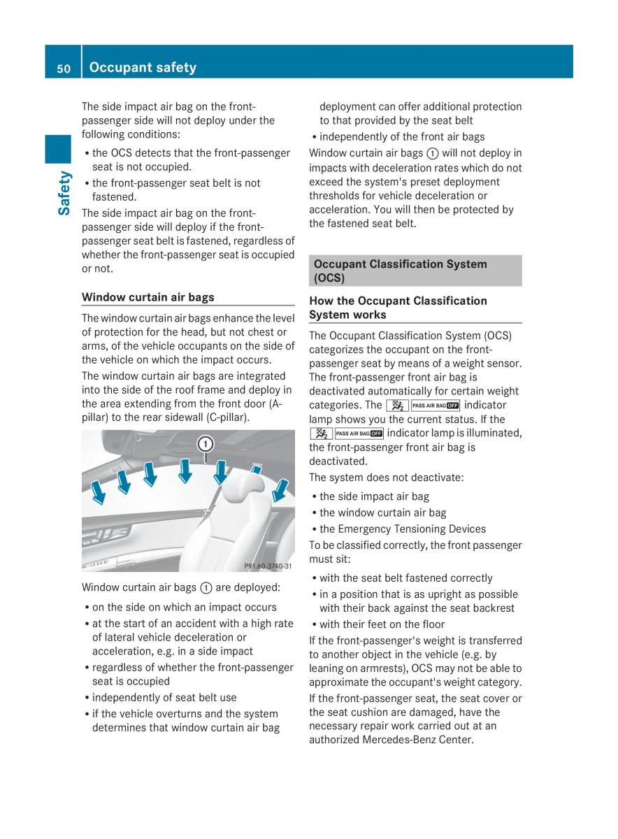 Mercedes Benz CL C216 2014 owners manual / page 52