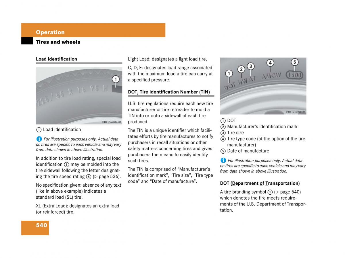 Mercedes Benz CL C216 owners manual / page 543