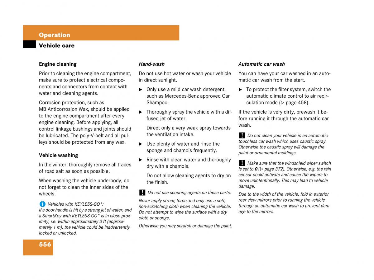 Mercedes Benz CL C216 owners manual / page 559