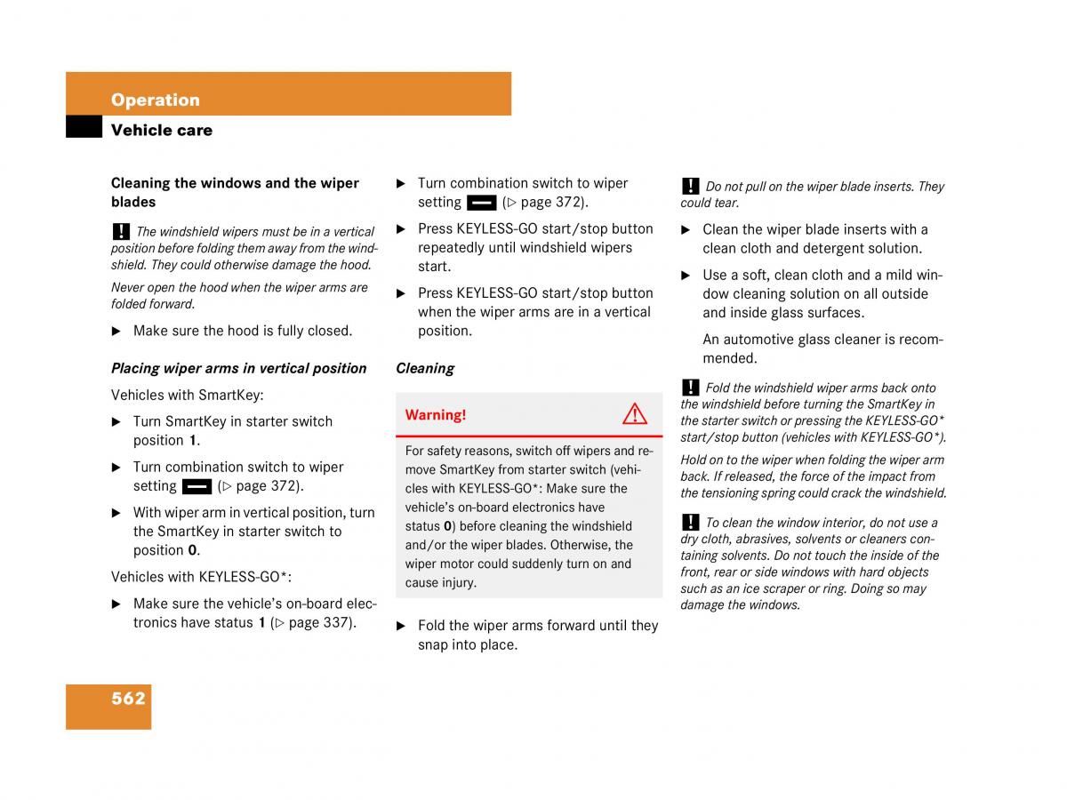 Mercedes Benz CL C216 owners manual / page 565