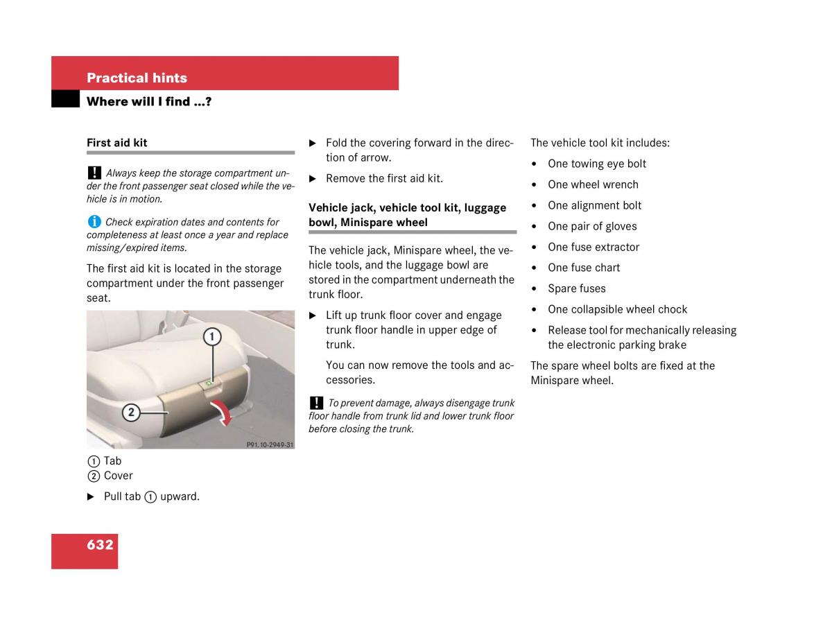 Mercedes Benz CL C216 owners manual / page 635