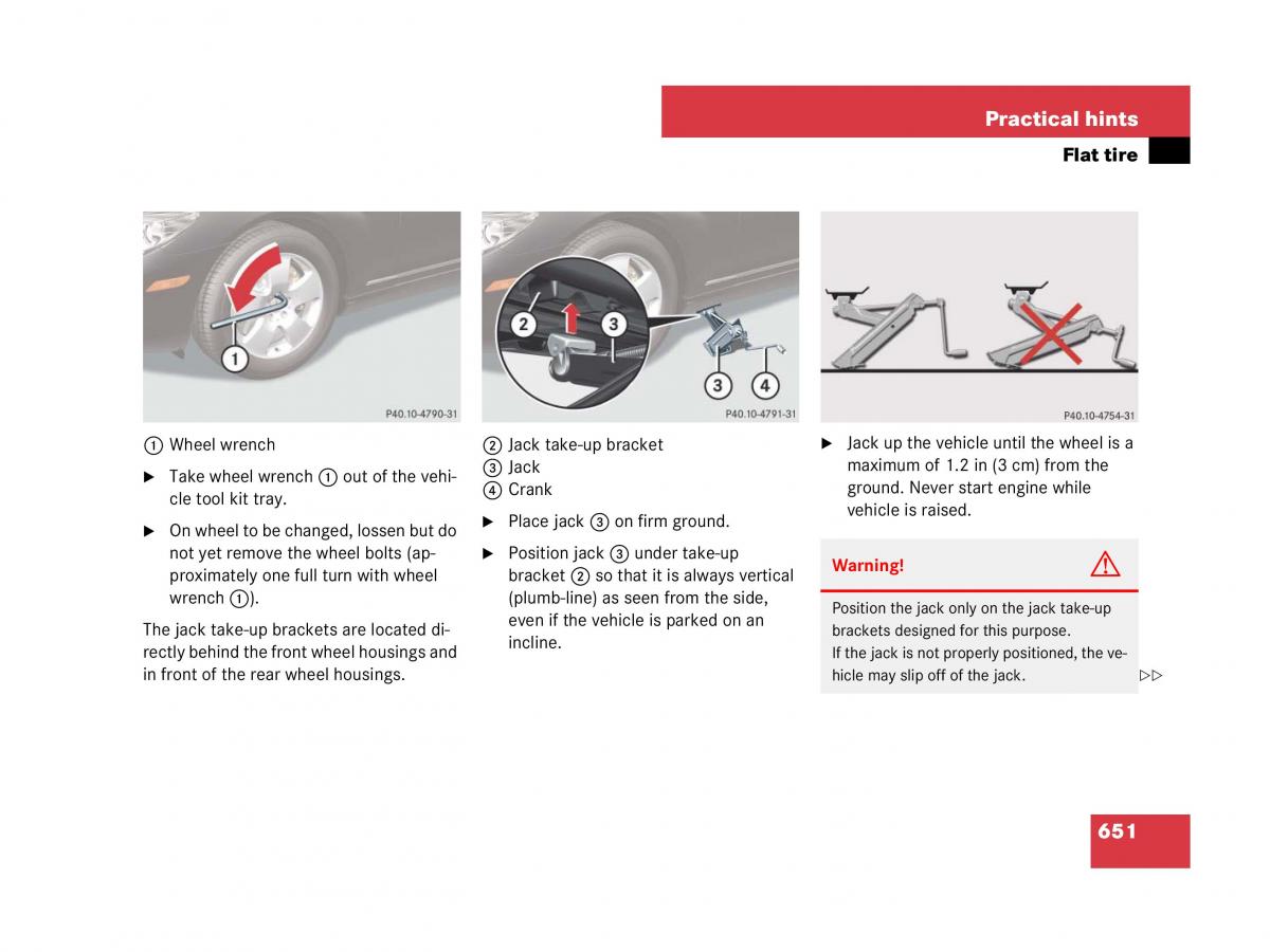 Mercedes Benz CL C216 owners manual / page 654