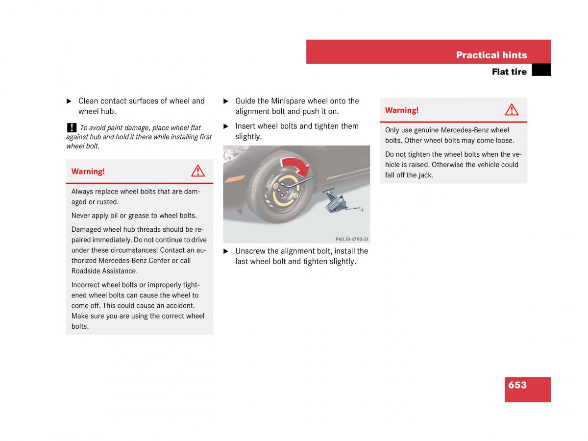 Mercedes Benz CL C216 owners manual / page 656