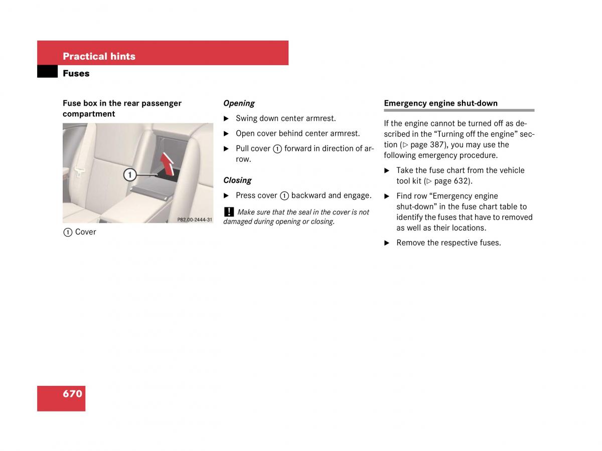 Mercedes Benz CL C216 owners manual / page 673