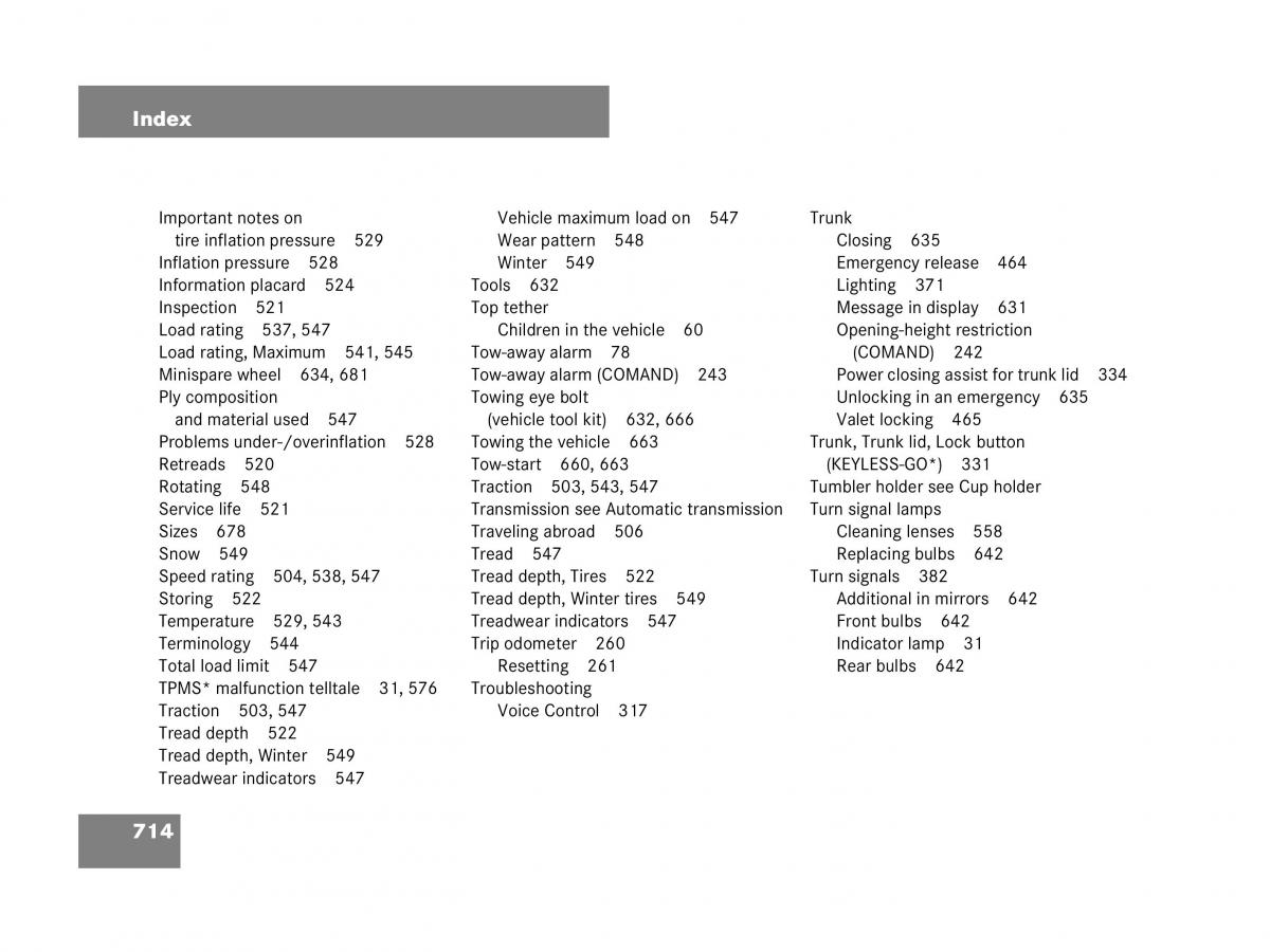 Mercedes Benz CL C216 owners manual / page 717