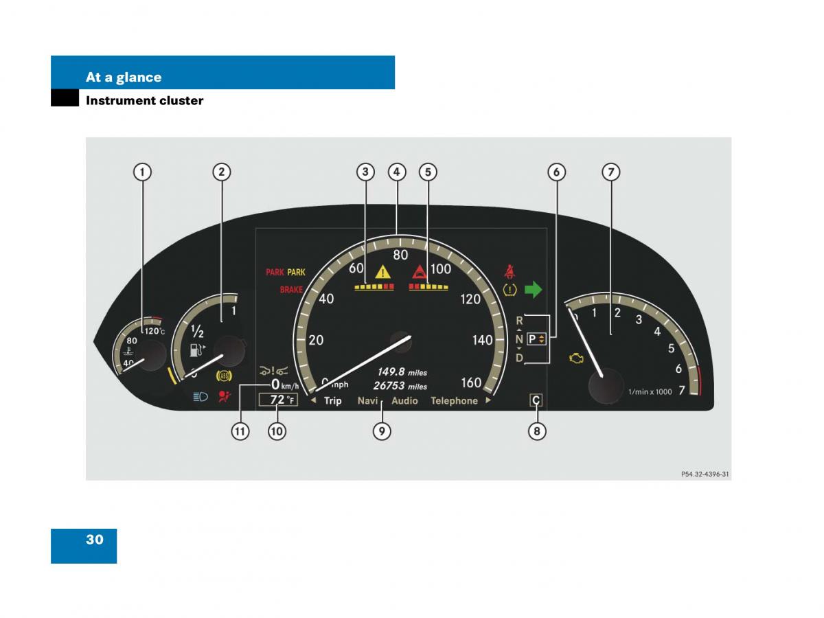 Mercedes Benz CL C216 owners manual / page 31