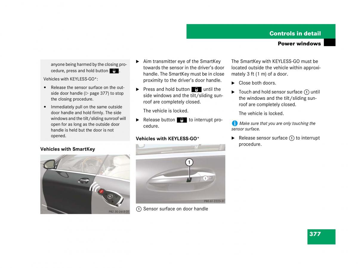 Mercedes Benz CL C216 owners manual / page 378