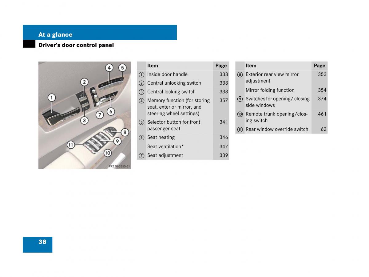 Mercedes Benz CL C216 owners manual / page 39