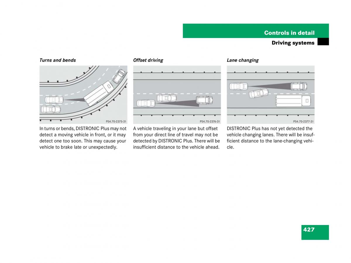 Mercedes Benz CL C216 owners manual / page 428