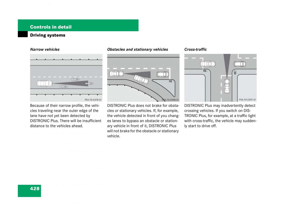 Mercedes Benz CL C216 owners manual / page 429