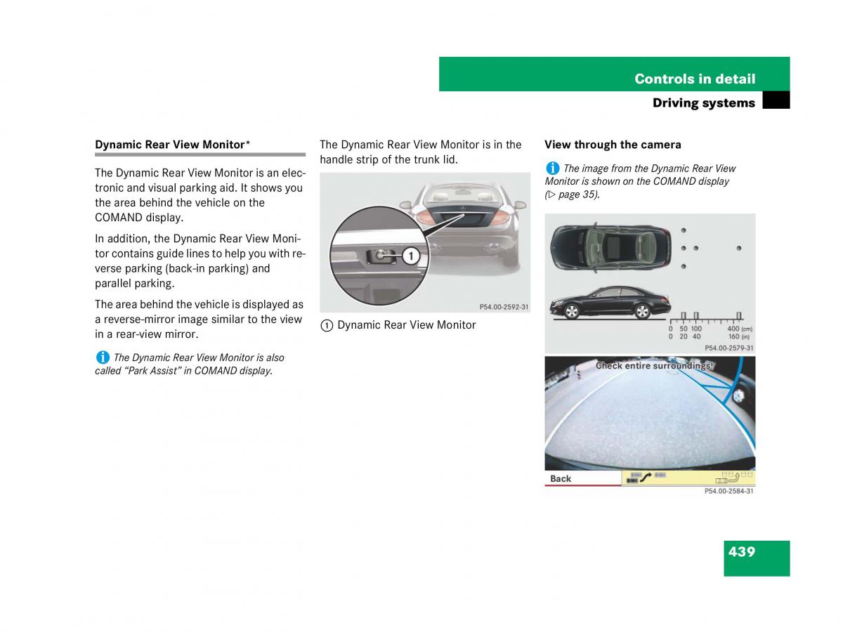 Mercedes Benz CL C216 owners manual / page 440