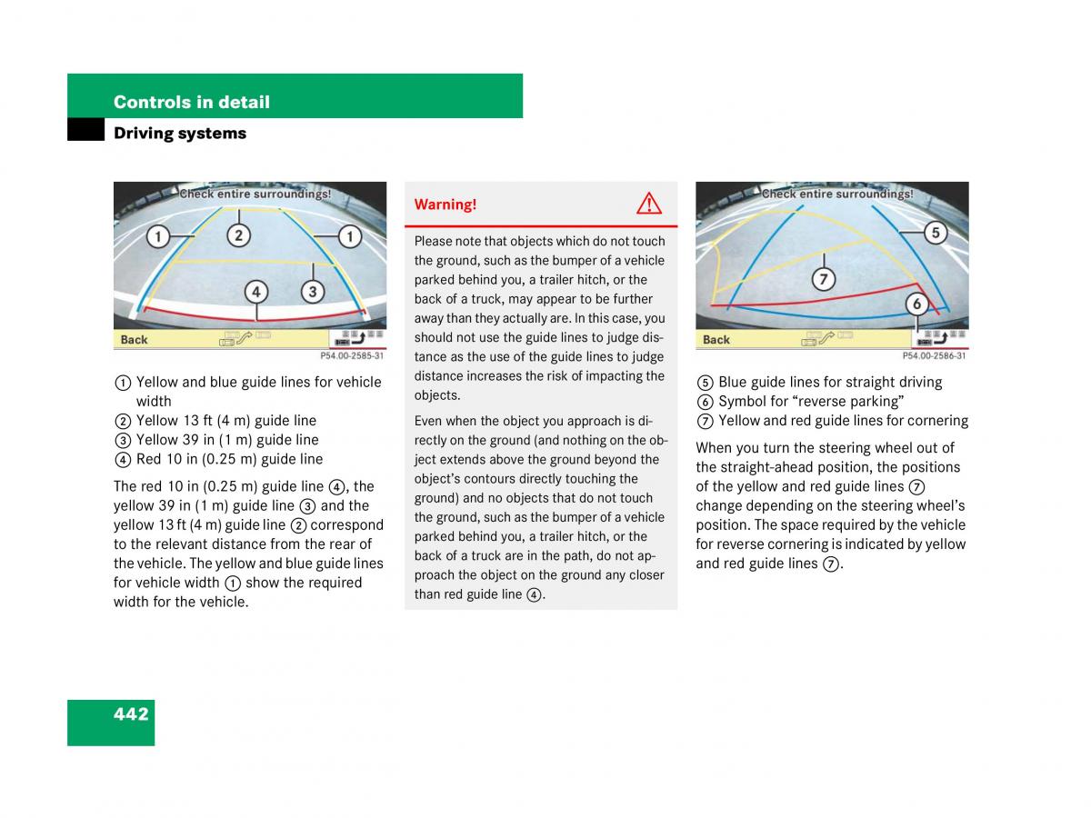 Mercedes Benz CL C216 owners manual / page 443