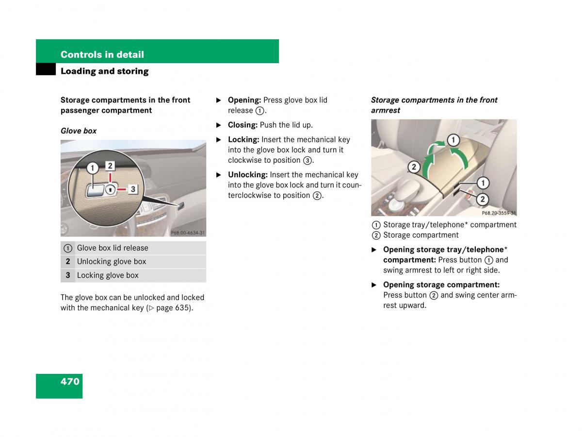 Mercedes Benz CL C216 owners manual / page 471