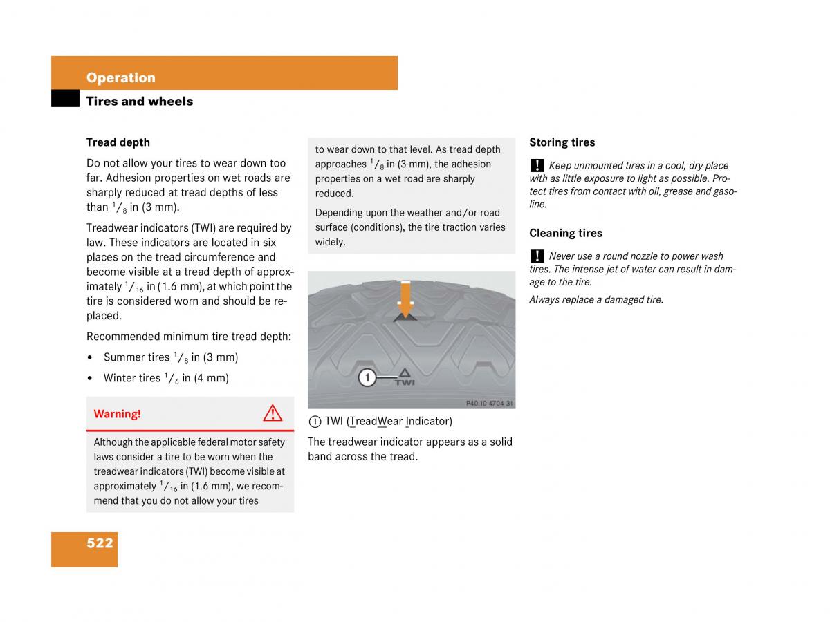 Mercedes Benz CL C216 owners manual / page 525