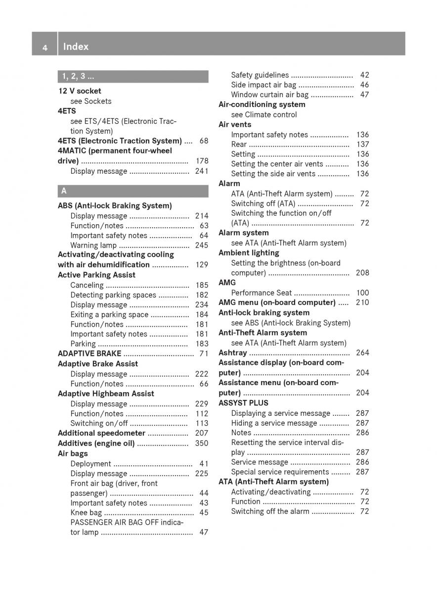 Mercedes Benz CLA C117 owners manual / page 6