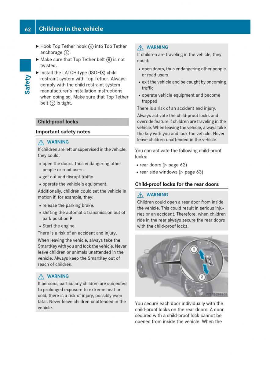 Mercedes Benz CLA C117 owners manual / page 64