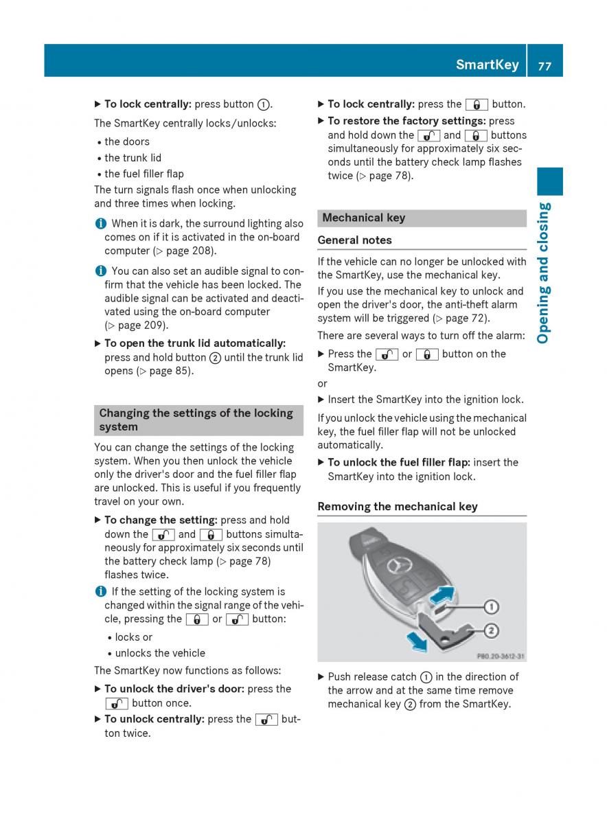 Mercedes Benz CLA C117 owners manual / page 79