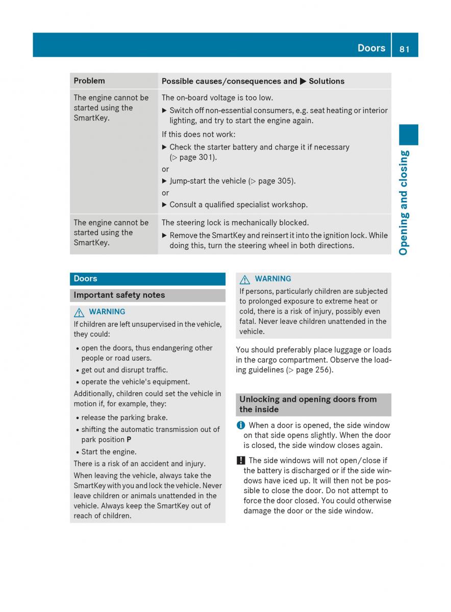 Mercedes Benz CLA C117 owners manual / page 83