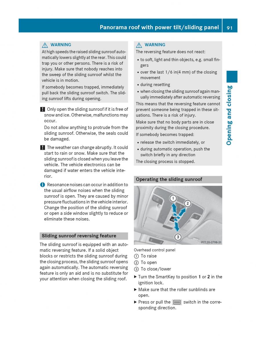 Mercedes Benz CLA C117 owners manual / page 93