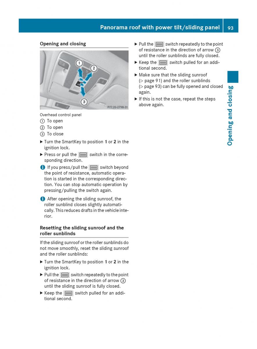 Mercedes Benz CLA C117 owners manual / page 95