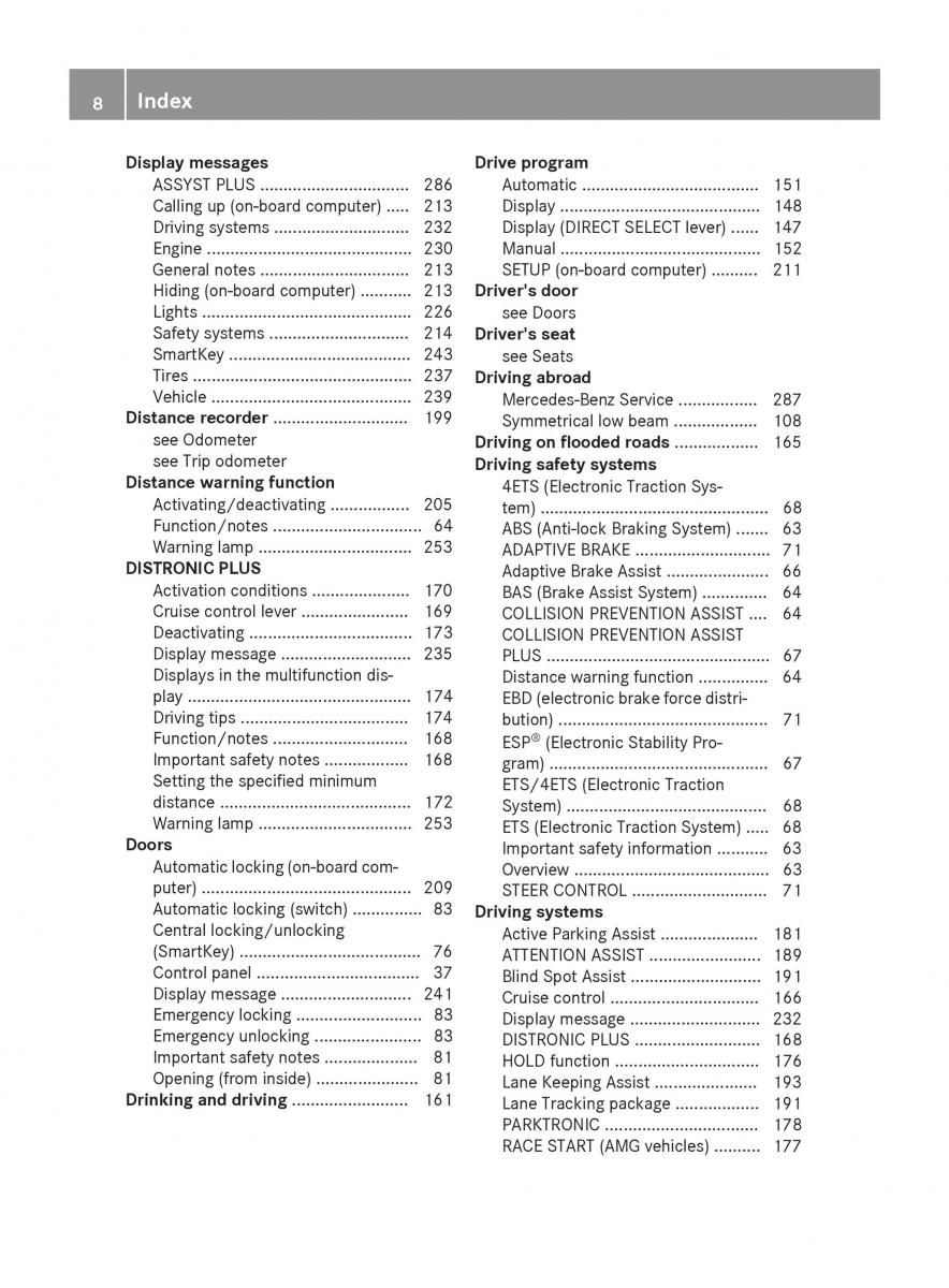 Mercedes Benz CLA C117 owners manual / page 10